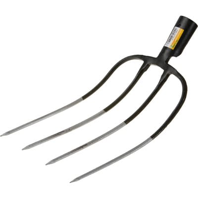 Freund Victoria - Dunggabel Zinken-L.310mm 4 Zinken süddeutsch geschmiedet,o.Stiel G.800g