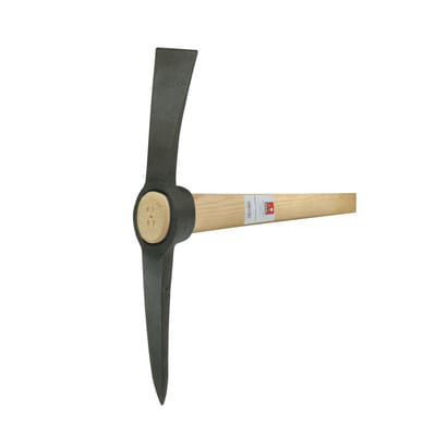 Idealspaten Kreuzhacke Stahl schwarz lackiert 2,0 kg ohne Stiel