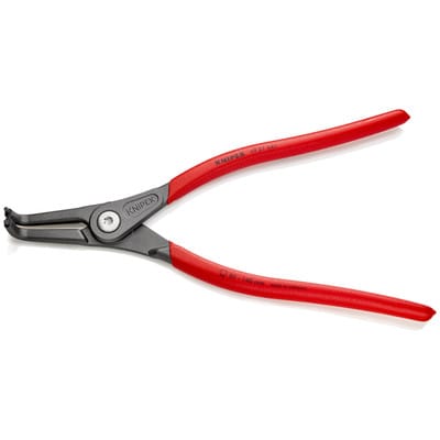 KNIPEX 49 21 A41 Präzisions-Sicherungsringzange für Außenringe auf Wellen mit rutschhemmendem Kunststoff überzogen grau atramentiert 305 mm