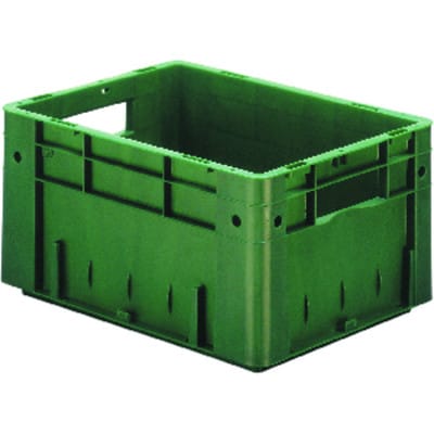 Transportbehälter L400xB300xH210mm rot PP Schwerlast Seitenwände geschl.