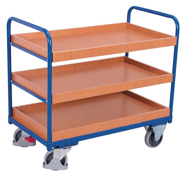 VARIOfit Etagenwagen niedrig 850 x 500 mm 3 Tabletts
