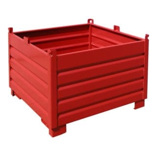Bauer Südlohn Sammelbehälter-System SBS 1000, lackiert, Feuerrot
