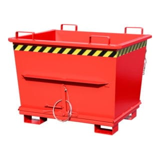 Bauer Südlohn Klappbodenbehälter BKB 700, lackiert, Feuerrot
