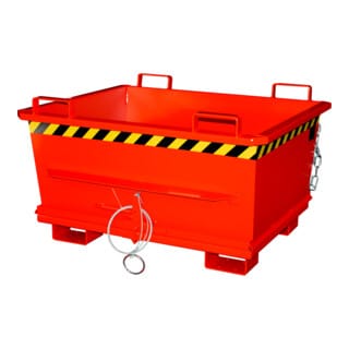 Bauer Südlohn Klappbodenbehälter BKB 500, lackiert, Feuerrot