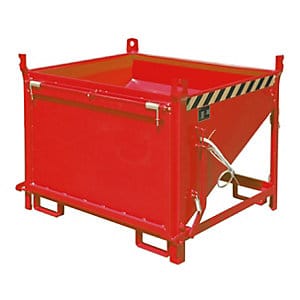 Bauer Südlohn Silobehälter SGK 50, lackiert, Feuerrot