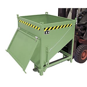 Bauer Südlohn Silobehälter SGK 75, lackiert, Resedagrün
