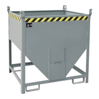 Bauer Südlohn Silobehälter SGS 75, lackiert, Mausgrau