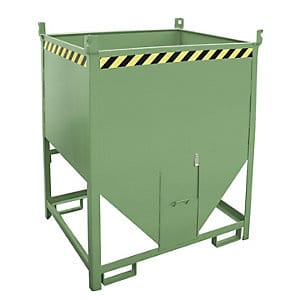 Bauer Südlohn Silobehälter SGS 100, lackiert, Resedagrün