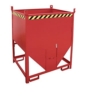 Bauer Südlohn Silobehälter SGS 100, lackiert, Feuerrot