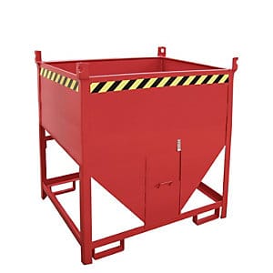 Bauer Südlohn Silobehälter SGS 75, lackiert, Feuerrot