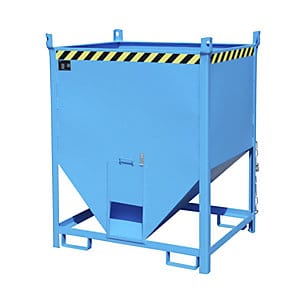 Bauer Südlohn Silobehälter SGS 100, lackiert, Lichtblau