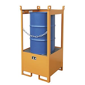 Bauer Südlohn Fass-Stapelpalette FSP-1, lackiert, Gelborange
