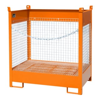 Bauer Südlohn Fass-Stapelpalette FSP-2 D, lackiert, Gelborange