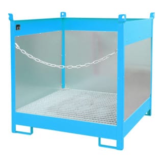 Bauer Südlohn Fass-Stapelpalette FSP-4 G, lackiert, Lichtblau