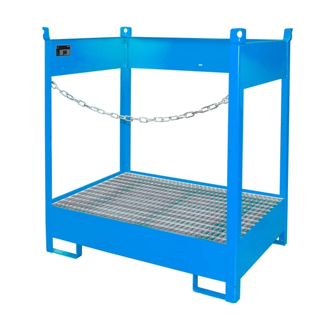 Bauer Südlohn Fass-Stapelpalette FSP-2, lackiert, Lichtblau