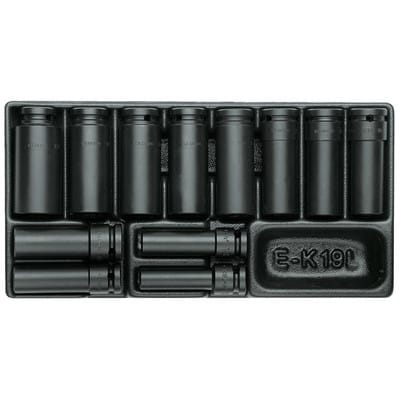 Gedore 1500 ES K 19 L Satz Kraftschraubereinsätze 1/2" in 1/3 ES-Modul