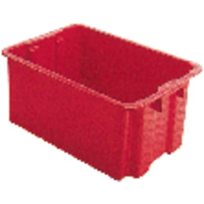 Drehstapelbehälter PP rot L650xB450xH280mm LA-KA-PE