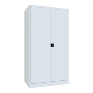 Pavoy Schwerlastschrank, Trennwand, 6 Fachböden a 120 kg, 4 Schubladen, RAL 7035