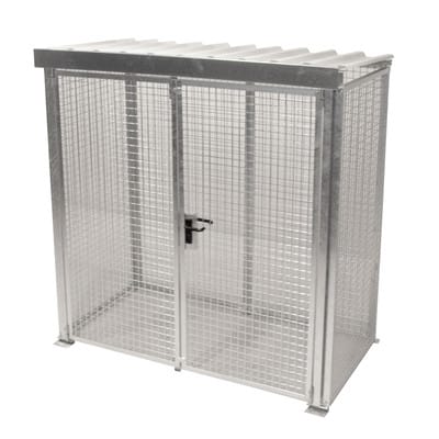 Bauer Südlohn Gasflaschen-Container GFC-M1/D-DF, feuerverzinkt