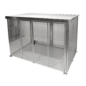 Bauer Südlohn Gasflaschen-Container GFC-M5/D-DF, feuerverzinkt