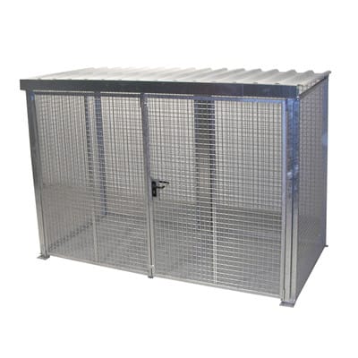 Bauer Südlohn Gasflaschen-Container GFC-M4/D-DF, feuerverzinkt
