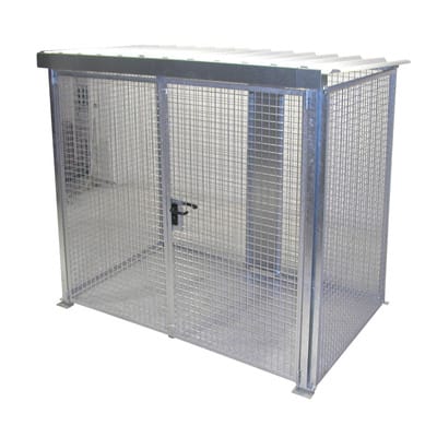 Bauer Südlohn Gasflaschen-Container GFC-M3/D-DF, feuerverzinkt