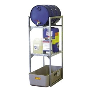 CEMO Fassregal Typ 120 + Fassauflage 1 x 60 l Fass