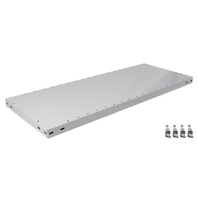 Schulte Zusatz-Fachboden MULTIplus330 1000 x 300 RAL 7035 lichtgrau inkl. 4 Fachbodenträgern