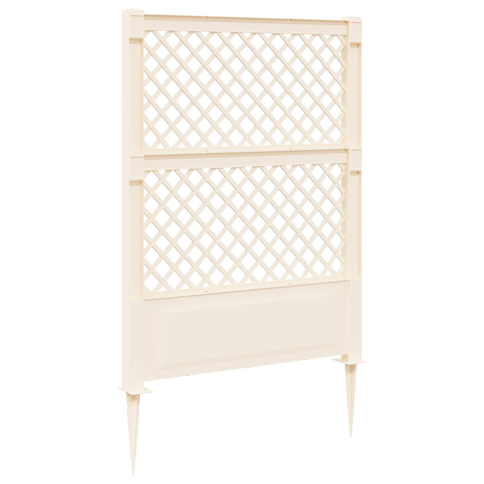 Trellis Mit Spike Pp Weiß Vidaxl