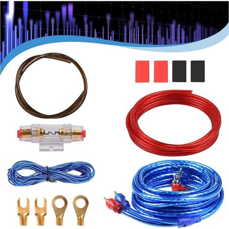 8ga Auto-verstärkerkabelset Audio-verstärker Subwoofer-verstärkerverkabelung