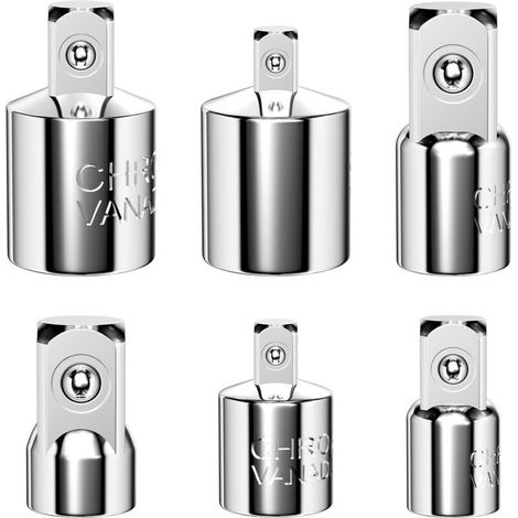 Steckschlüsseladapter, Ratschenadapter, Steckschlüsseladapter, 1/4" Auf 3/8", 1/2" Auf 3/8", 3/8" Auf 1/4", 3/8" Auf 1/2", 1/2" Auf 1/4", 1/4" Auf 1/2" Adapter Für Steckschlüssel Und Bits