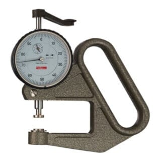 Dickenmessgerät J 50 0-10mm Abl. 0,01mm fl. 10=cmm m. Kal. Käfer