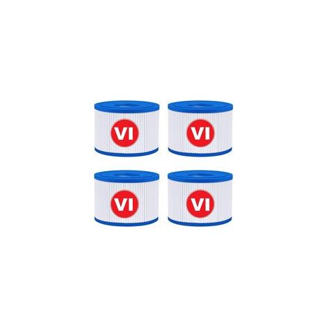 Vi-filter Für Spa, Vi-filterkartusche Für Schwimmbecken, Vi-filterkartusche – Kompatibel Mit Bestway 58323e, Kompatibel Mit Coleman Saluspa 90427e, Kompatibel Mit Lay-z-spa (4 Stück)
