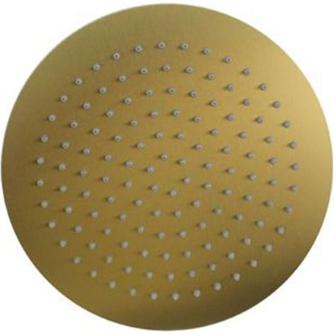 Runder Regenduschkopf 25 Cm, Goldene Düsen, Für Badezimmeröffnungen 87884