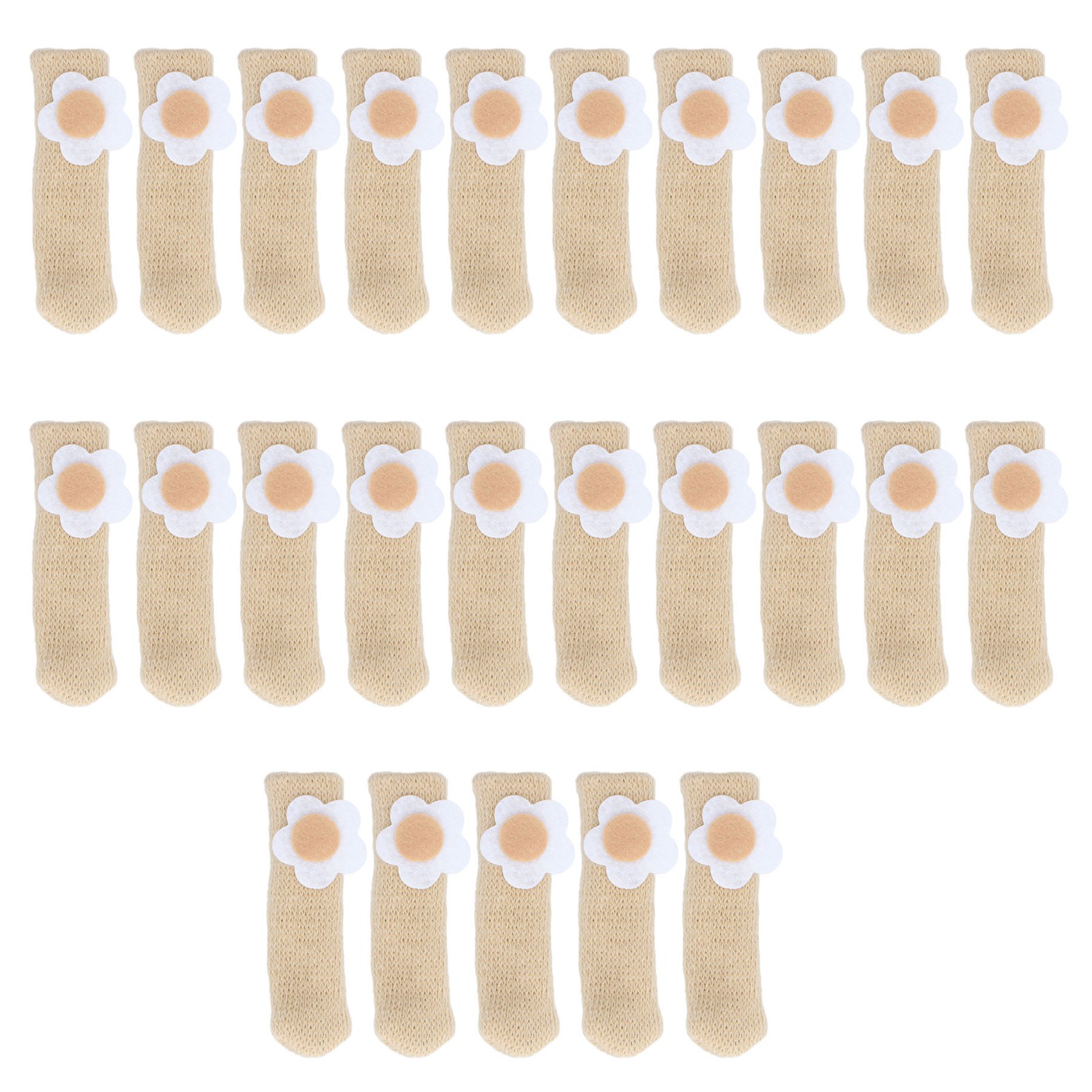 Nunafey Bodenschutz Für Füße, Doppellagige Elastische Möbelbeinsocken, 25 Stück Für Zuhause.