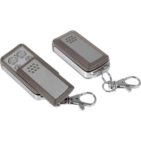 Set Mit 2 Garagentor-fernbedienungen, 433,92 Mhz, 4 Kanäle, 1020 M Reichweite, Batterien Enthalten, Einfache Programmierung