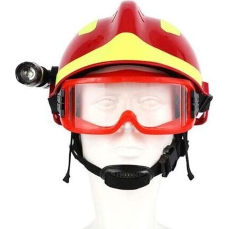 F2 Rettungshelm, Sicherheitshelm Für Feuerwehrleute, Brandschutzhelm Am Arbeitsplatz Mit Stirnlampe Und Schutzbrille