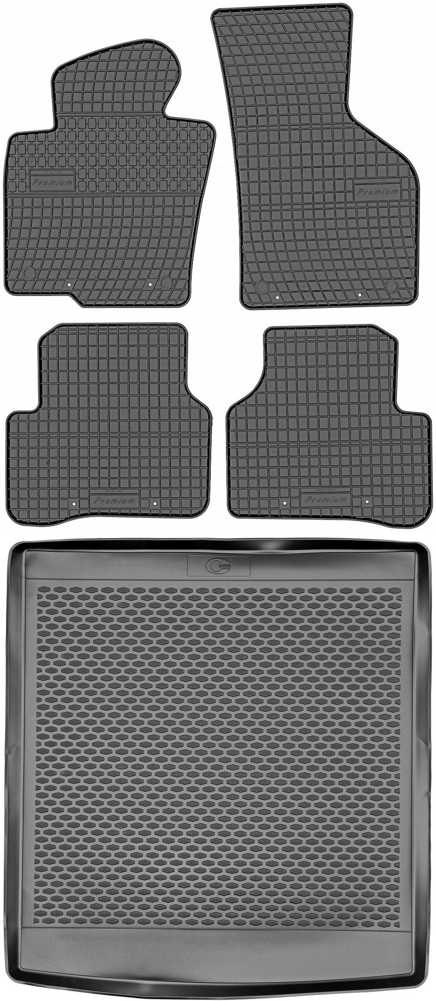 Volkswagen Passat B5 Kombi (2005–2010) – Set: Gummifußmatten + Kofferraummatte
