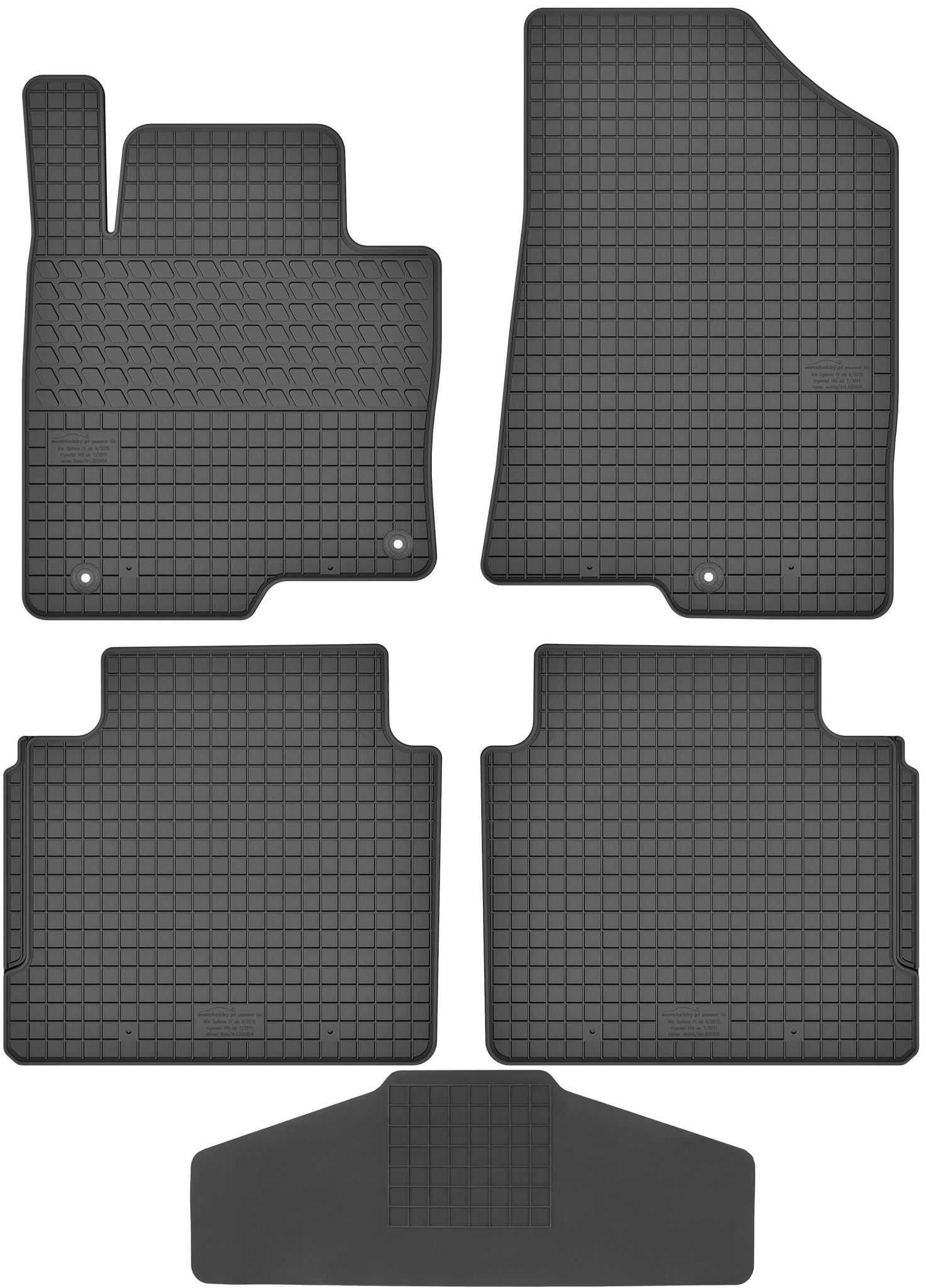 Motohobby 200404 Fußmatten + Abdeckung 200000/1 - Kia Optima Iv 2015-2019 Front Av Stop - Eingebaut