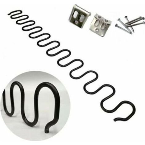 Ersatzfedern Für Sofas – Set Mit 2 Verzinkten Stahl-schraubenfedern, 50 Cm Lang, 4 Mm Drahtdurchmesser