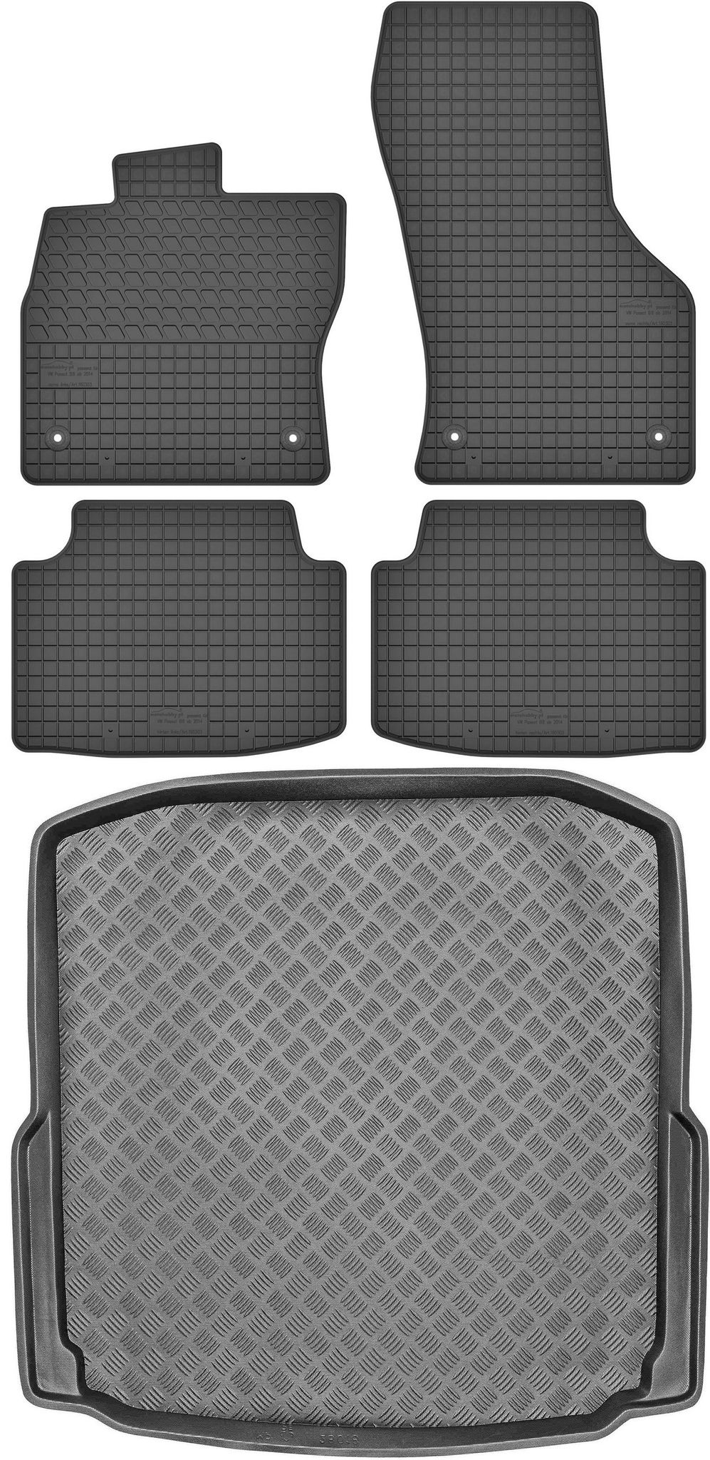 Skoda Octavia Iii Schrägheck (2013–2020) Set – Gummifußmatten + Kofferraummatte