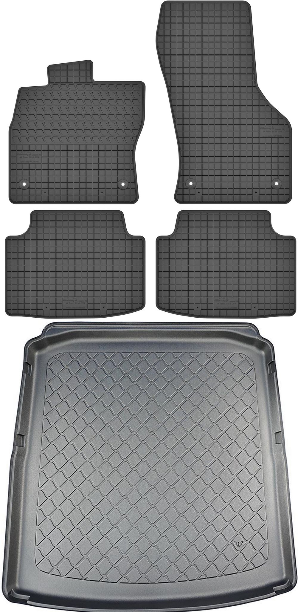 Skoda Octavia Iv Schrägheck Ab 06.2020 Set - Gummifußmatten + Kofferraummatte
