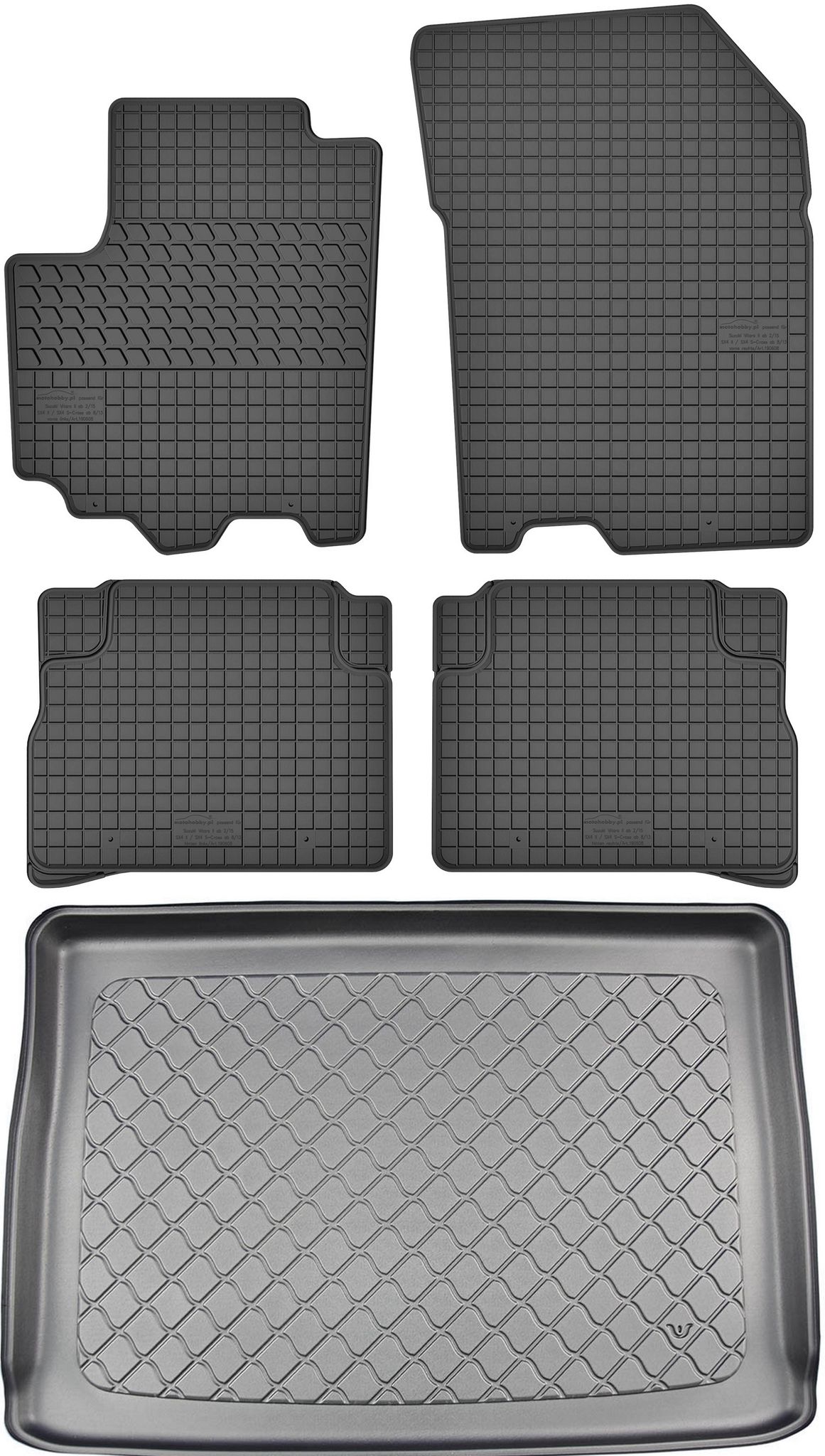 Suzuki Vitara Ii Crossover (2019–03/2020) – Set: Gummifußmatten + Kofferraummatte