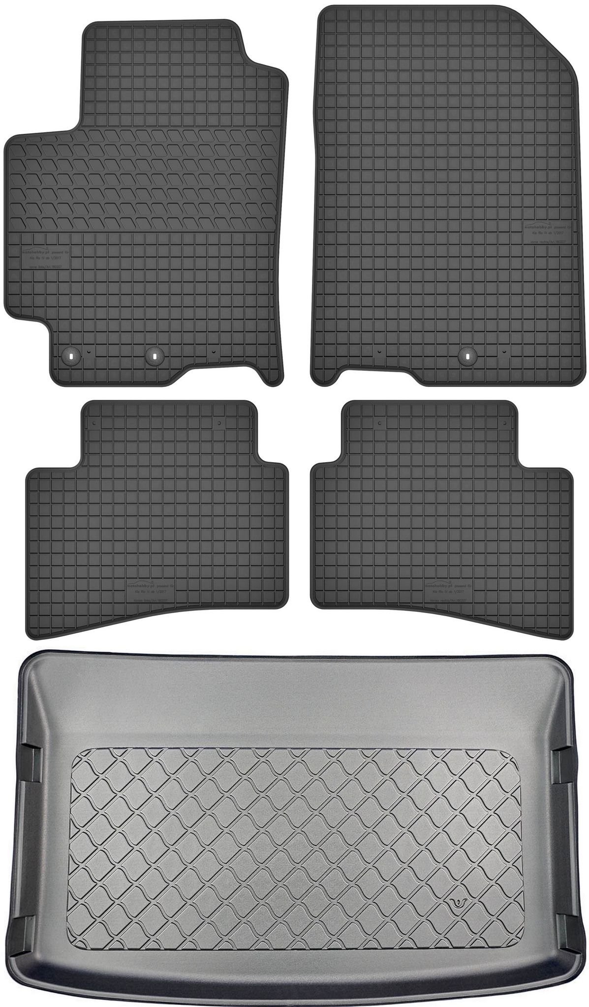 Kia Stonic Facelift Suv Ab Oktober 2020 Set – Gummifußmatten + Kofferraummatte