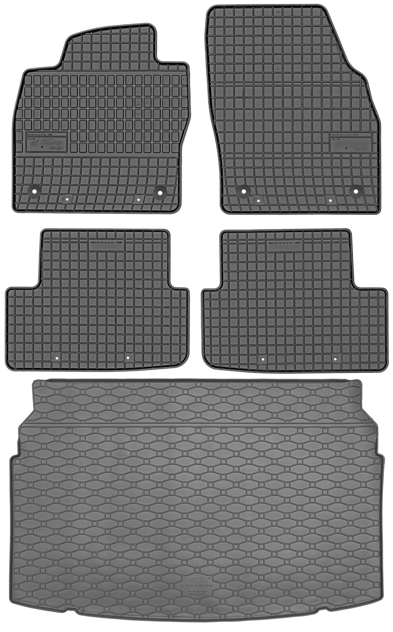 Volkswagen Polo Vi Schrägheck Ab Oktober 2017 Set - Gummifußmatten + Kofferraummatte