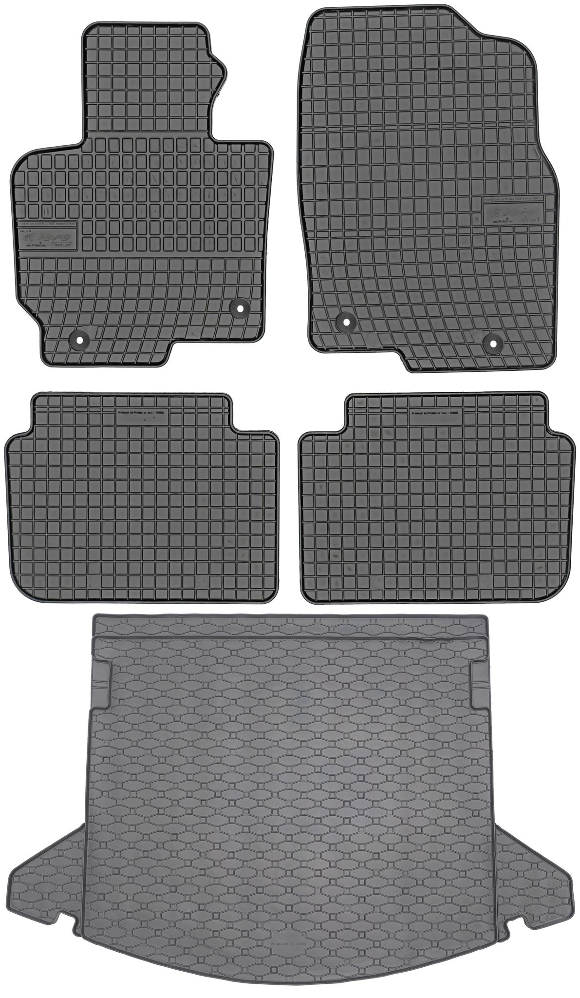 Mazda Cx-5 I Suv Von 02.2012-06.2017 Set - Gummifußmatten + Kofferraummatte