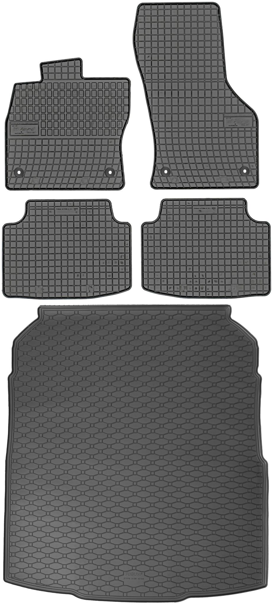 Volkswagen Passat B8 Limousine Von 12/2014-2022 Set - Gummifußmatten + Kofferraummatte