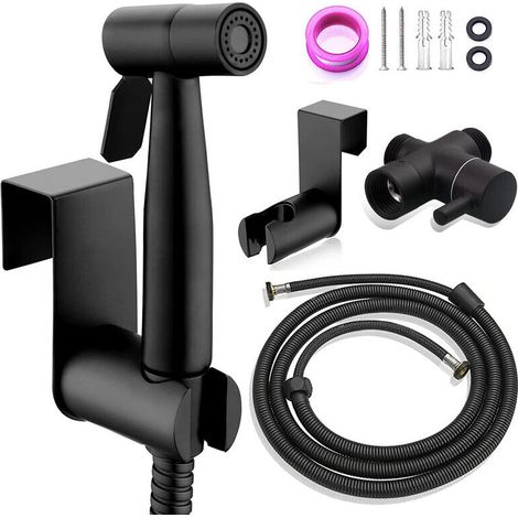 Wc-bidet Mit 150 Cm Schlauch, Edelstahl 304, Regulierbarer Wassermenge, Bohrfreie Montage, Für Die Intimhygiene Und Reinigung