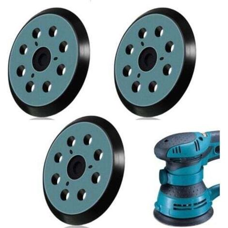 125-mm-schleifteller, 8 Löcher, 3-teiliges Set Für Makita Bo5041, M9202b, M9204b Und Dbo180 Schleifmaschinen