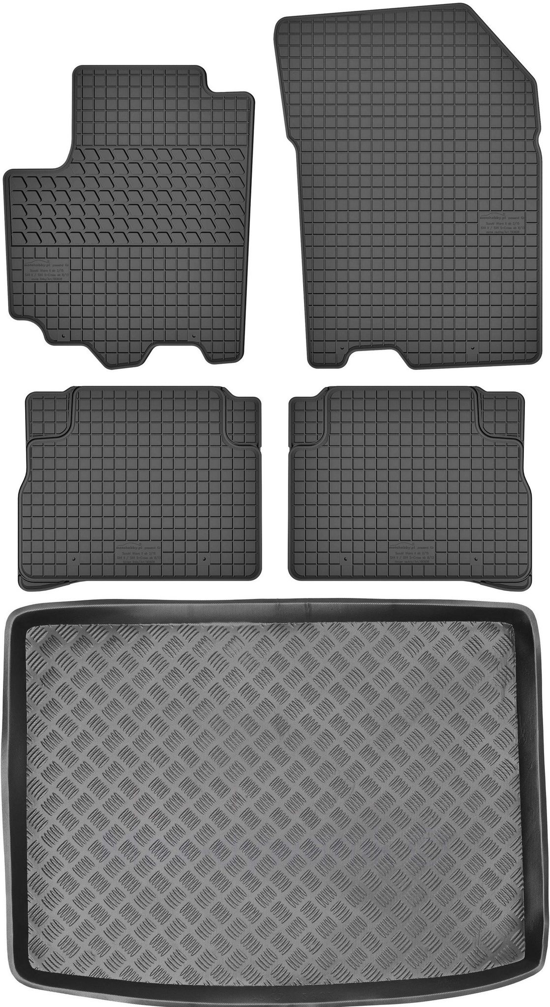 Suzuki Vitara Ii Crossover (2015–2018) – Set: Gummifußmatten + Kofferraummatte